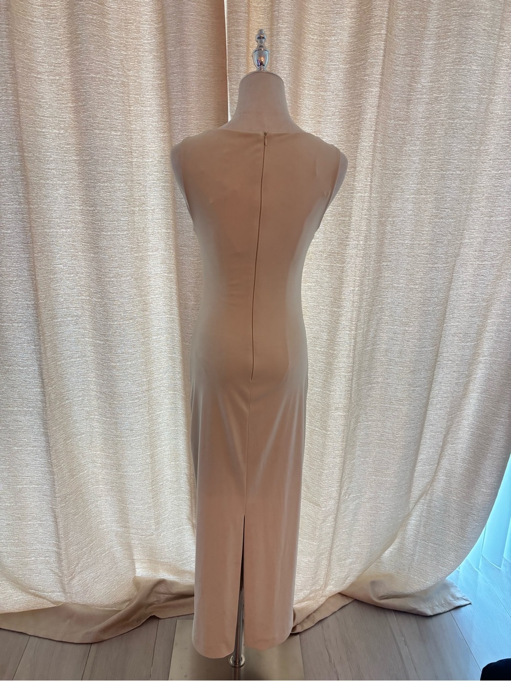 Zara Cream Midi Dress with Cutouts and Decorative Silver Shells - Picture 5 of 7